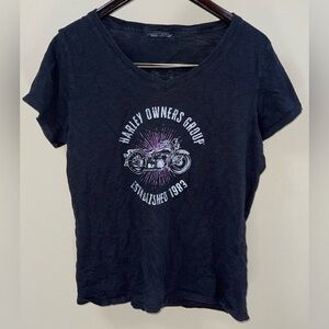 Harley Davidson V-Neck Tee Shirt